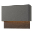Hubbardton Forge 2019 Coastal Natural Iron Coastal Oil Rubbed Bronze Stratum Dark Sky Friendly LED Outdoor Sconce