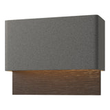Hubbardton Forge 2019 Coastal Natural Iron Coastal Oil Rubbed Bronze Stratum Dark Sky Friendly LED Outdoor Sconce