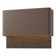 Hubbardton Forge 2019 Coastal Bronze Coastal Oil Rubbed Bronze Stratum Dark Sky Friendly LED Outdoor Sconce
