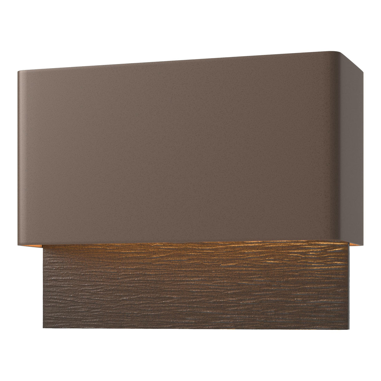 Hubbardton Forge 2019 Coastal Bronze Coastal Oil Rubbed Bronze Stratum Dark Sky Friendly LED Outdoor Sconce