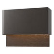 Hubbardton Forge 2019 Coastal Oil Rubbed Bronze Coastal Oil Rubbed Bronze Stratum Dark Sky Friendly LED Outdoor Sconce