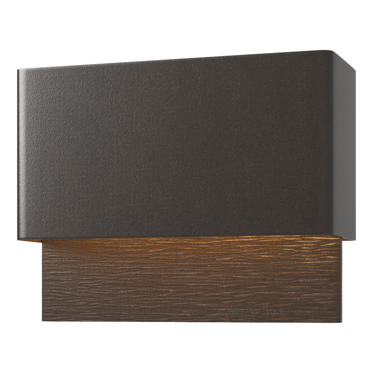 Hubbardton Forge 2019 Coastal Oil Rubbed Bronze Coastal Oil Rubbed Bronze Stratum Dark Sky Friendly LED Outdoor Sconce