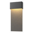 Hubbardton Forge 2019 Coastal Black Coastal Natural Iron Stratum Large Dark Sky Friendly LED Outdoor Sconce