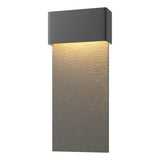 Hubbardton Forge 2019 Coastal Black Coastal Natural Iron Stratum Large Dark Sky Friendly LED Outdoor Sconce