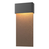 Hubbardton Forge 2019 Coastal Black Coastal Bronze Stratum Large Dark Sky Friendly LED Outdoor Sconce
