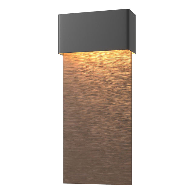 Hubbardton Forge 2019 Coastal Black Coastal Bronze Stratum Large Dark Sky Friendly LED Outdoor Sconce