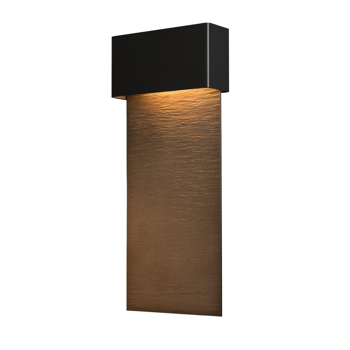 Hubbardton Forge 2019 Coastal Black Coastal Bronze Stratum Large Dark Sky Friendly LED Outdoor Sconce