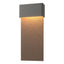 Hubbardton Forge 2019 Coastal Natural Iron Coastal Bronze Stratum Large Dark Sky Friendly LED Outdoor Sconce