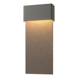 Hubbardton Forge 2019 Coastal Natural Iron Coastal Dark Smoke Stratum Large Dark Sky Friendly LED Outdoor Sconce