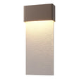 Hubbardton Forge 2019 Coastal Bronze Coastal Burnished Steel Stratum Large Dark Sky Friendly LED Outdoor Sconce
