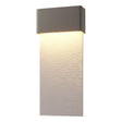 Hubbardton Forge 2019 Coastal Dark Smoke Coastal Burnished Steel Stratum Large Dark Sky Friendly LED Outdoor Sconce