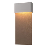 Hubbardton Forge 2019 Coastal Burnished Steel Coastal Bronze Stratum Large Dark Sky Friendly LED Outdoor Sconce