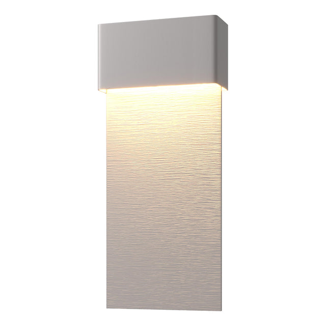 Hubbardton Forge 2019 Coastal Burnished Steel Coastal Burnished Steel Stratum Large Dark Sky Friendly LED Outdoor Sconce