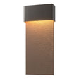 Hubbardton Forge 2019 Coastal Oil Rubbed Bronze Coastal Bronze Stratum Large Dark Sky Friendly LED Outdoor Sconce