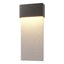 Hubbardton Forge 2019 Coastal Oil Rubbed Bronze Coastal Burnished Steel Stratum Large Dark Sky Friendly LED Outdoor Sconce