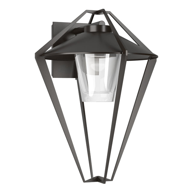 Hubbardton Forge 2022 Coastal Oil Rubbed Bronze Clear Glass (ZM) Stellar Small Outdoor Sconce