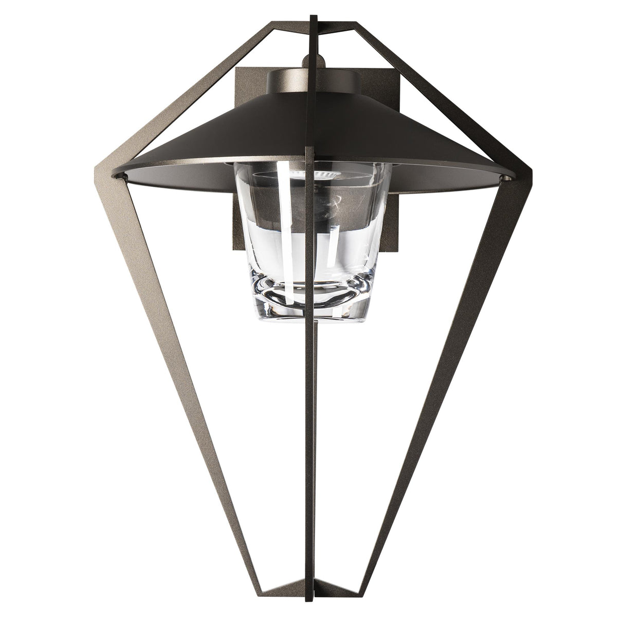 Hubbardton Forge 2022 Coastal Oil Rubbed Bronze Clear Glass (ZM) Stellar Small Outdoor Sconce