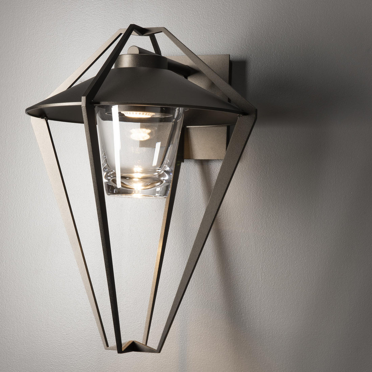 Hubbardton Forge 2022 Coastal Oil Rubbed Bronze Clear Glass (ZM) Stellar Small Outdoor Sconce