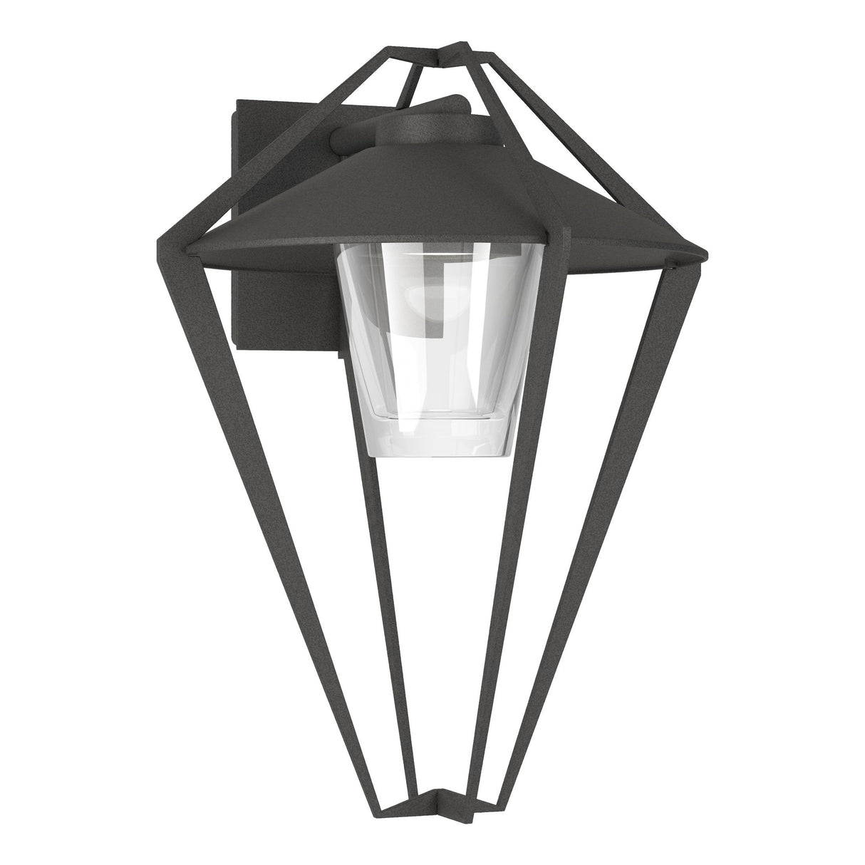Hubbardton Forge 2022 Coastal Natural Iron Clear Glass (ZM) Stellar Small Outdoor Sconce