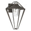 Hubbardton Forge 2022 Coastal Dark Smoke Clear Glass (ZM) Stellar Small Outdoor Sconce
