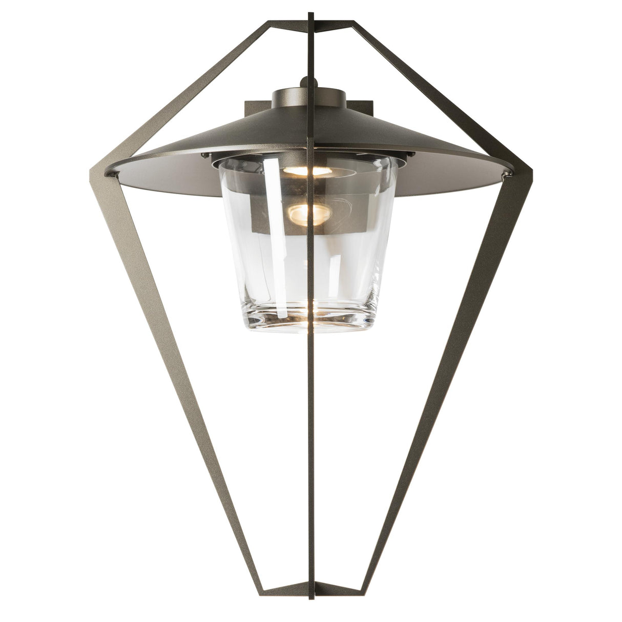 Hubbardton Forge 2022 Coastal Oil Rubbed Bronze Clear Glass (ZM) Stellar Large Outdoor Sconce
