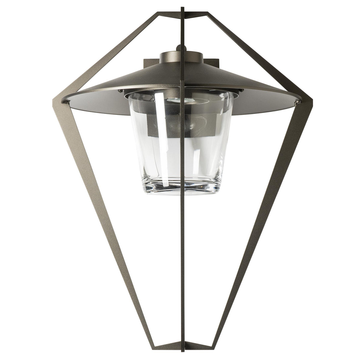 Hubbardton Forge 2022 Coastal Oil Rubbed Bronze Clear Glass (ZM) Stellar Large Outdoor Sconce