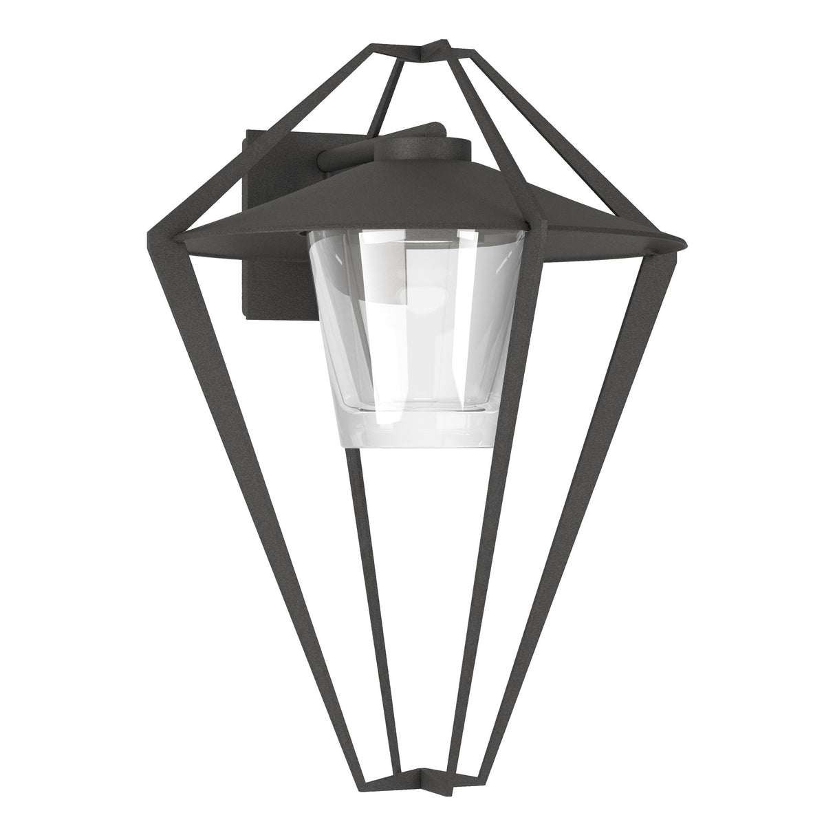 Hubbardton Forge 2022 Coastal Natural Iron Clear Glass (ZM) Stellar Large Outdoor Sconce
