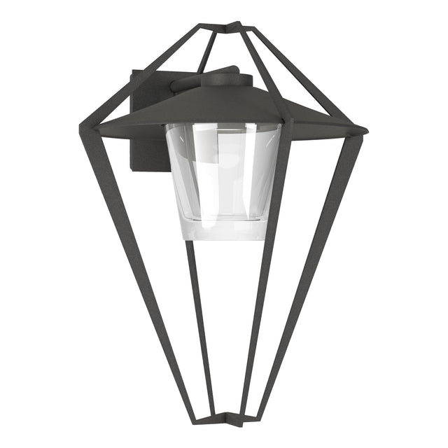 Hubbardton Forge 2022 Coastal Natural Iron Clear Glass (ZM) Stellar Large Outdoor Sconce