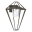 Hubbardton Forge 2022 Coastal Dark Smoke Clear Glass (ZM) Stellar Large Outdoor Sconce