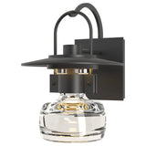 Hubbardton Forge 2014 Coastal Black Clear Glass (ZM) Mason Outdoor Sconce