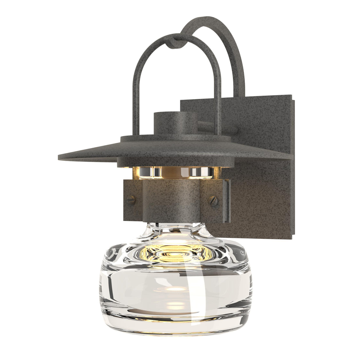 Hubbardton Forge 2014 Coastal Natural Iron Clear Glass (ZM) Mason Outdoor Sconce