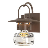 Hubbardton Forge 2014 Coastal Bronze Clear Glass (ZM) Mason Outdoor Sconce