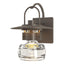 Hubbardton Forge 2014 Coastal Dark Smoke Clear Glass (ZM) Mason Outdoor Sconce