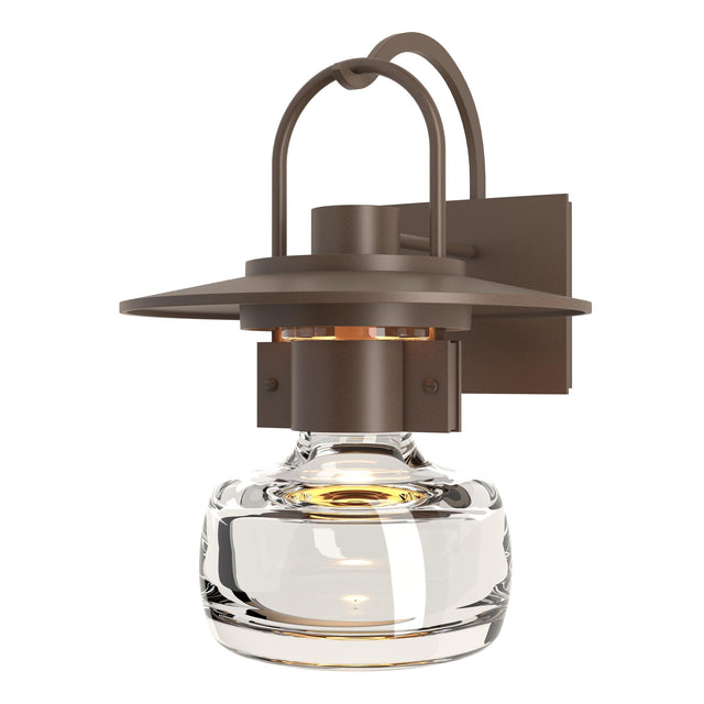 Hubbardton Forge 2014 Coastal Bronze Clear Glass (ZM) Mason Large Outdoor Sconce