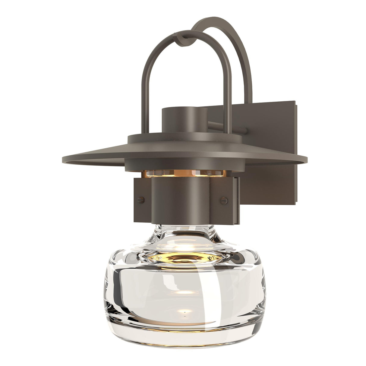 Hubbardton Forge 2014 Coastal Dark Smoke Clear Glass (ZM) Mason Large Outdoor Sconce