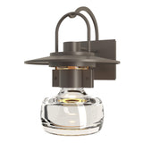 Hubbardton Forge 2014 Coastal Dark Smoke Clear Glass (ZM) Mason Large Outdoor Sconce