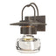 Hubbardton Forge 2014 Coastal Dark Smoke Clear Glass (ZM) Mason Large Outdoor Sconce
