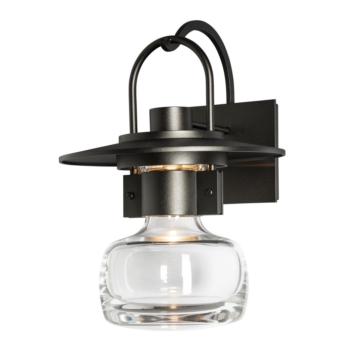 Hubbardton Forge 2014 Coastal Oil Rubbed Bronze Clear Glass (ZM) Mason Large Outdoor Sconce