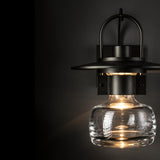 Hubbardton Forge 2014 Coastal Oil Rubbed Bronze Clear Glass (ZM) Mason Large Outdoor Sconce