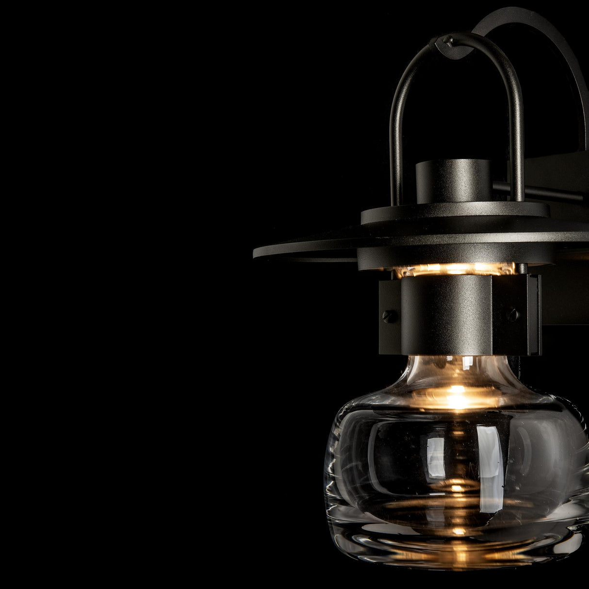 Hubbardton Forge 2014 Coastal Oil Rubbed Bronze Clear Glass (ZM) Mason Large Outdoor Sconce