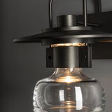 Hubbardton Forge 2014 Coastal Oil Rubbed Bronze Clear Glass (ZM) Mason Large Outdoor Sconce