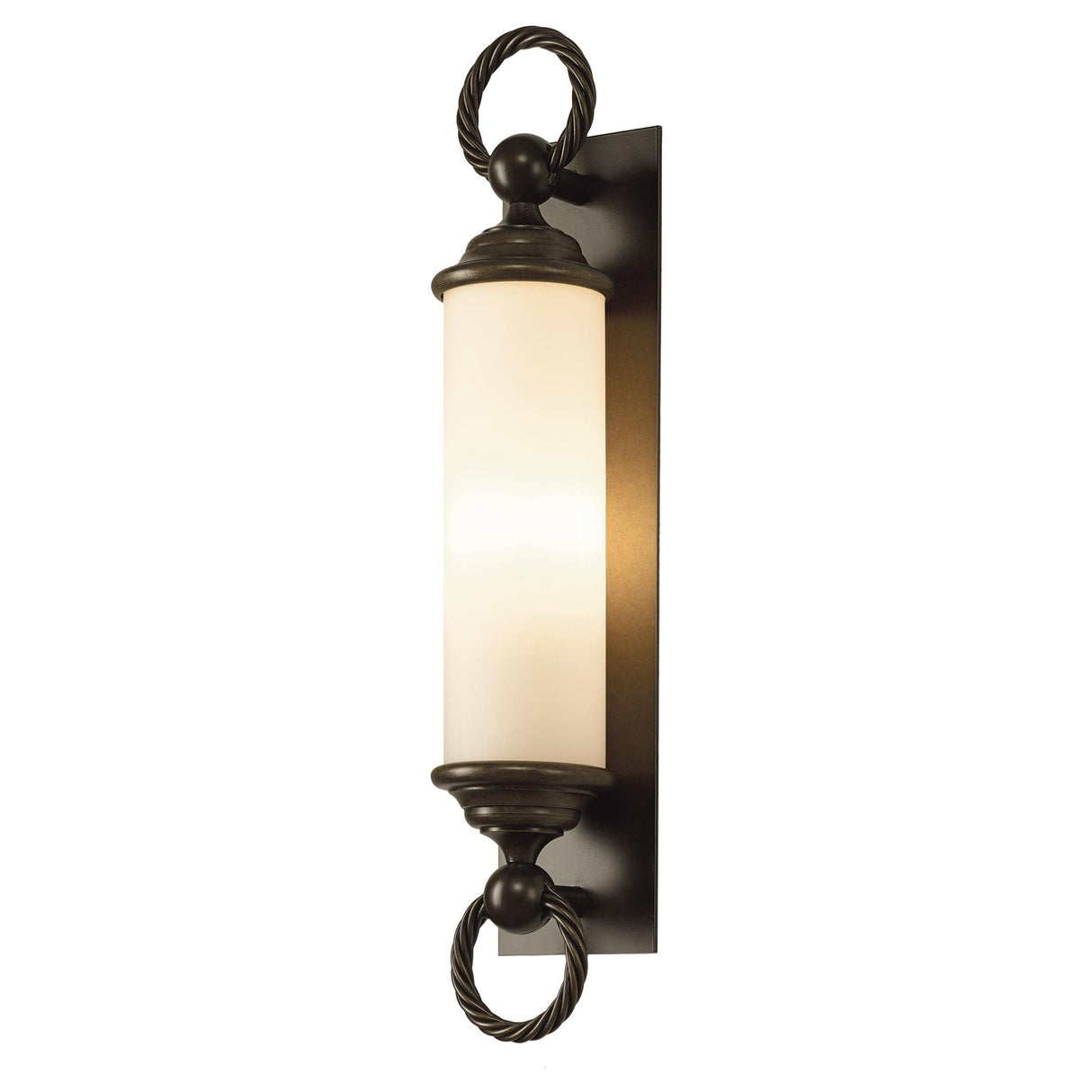 Hubbardton Forge 2015 Coastal Bronze Opal Glass (GG) Cavo Large Outdoor Wall Sconce