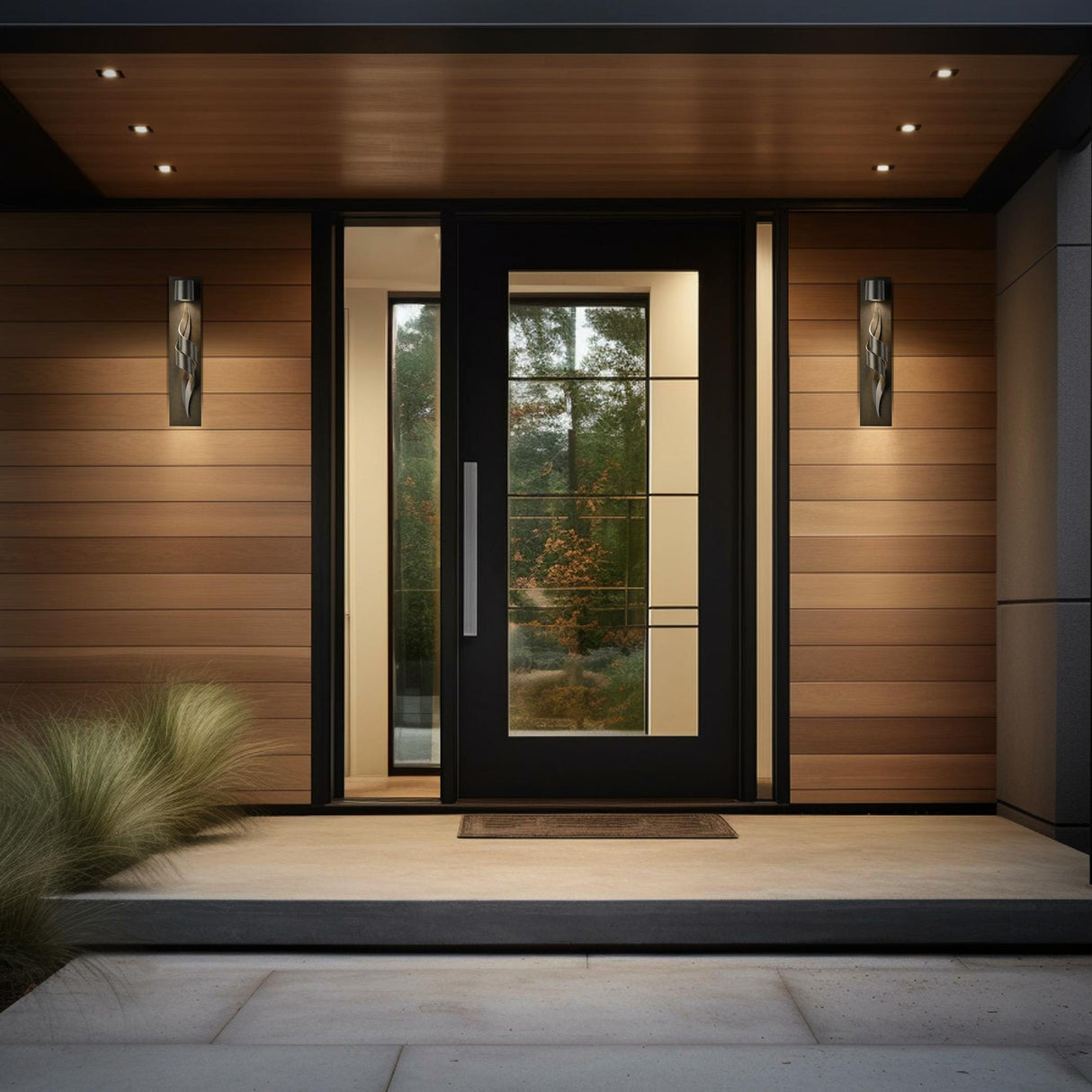 Hubbardton Forge 2015 Coastal Dark Smoke Flux Dark Sky Friendly Outdoor Sconce
