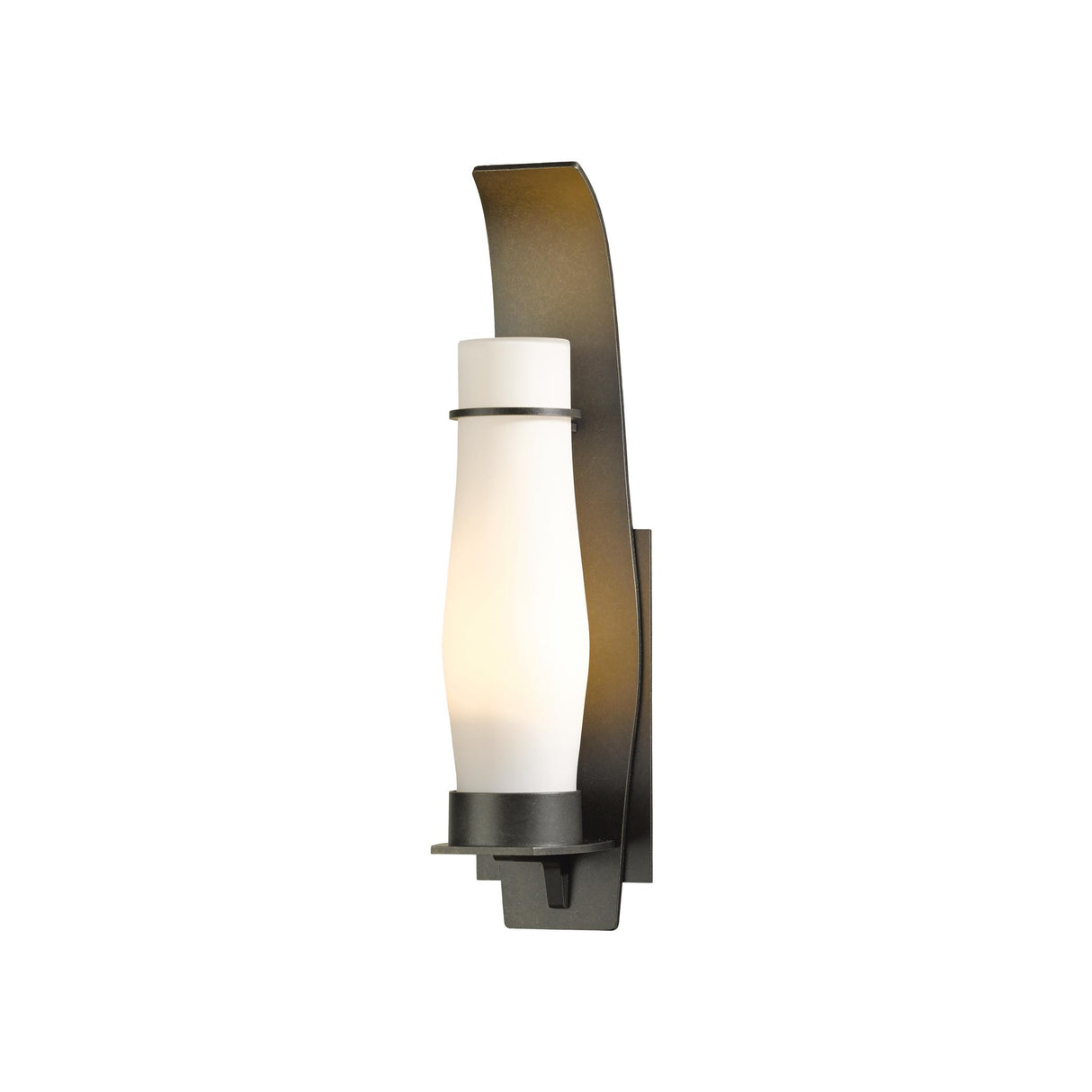 Hubbardton Forge 2008 Coastal Dark Smoke Opal Glass (GG) Sea Coast Outdoor Sconce