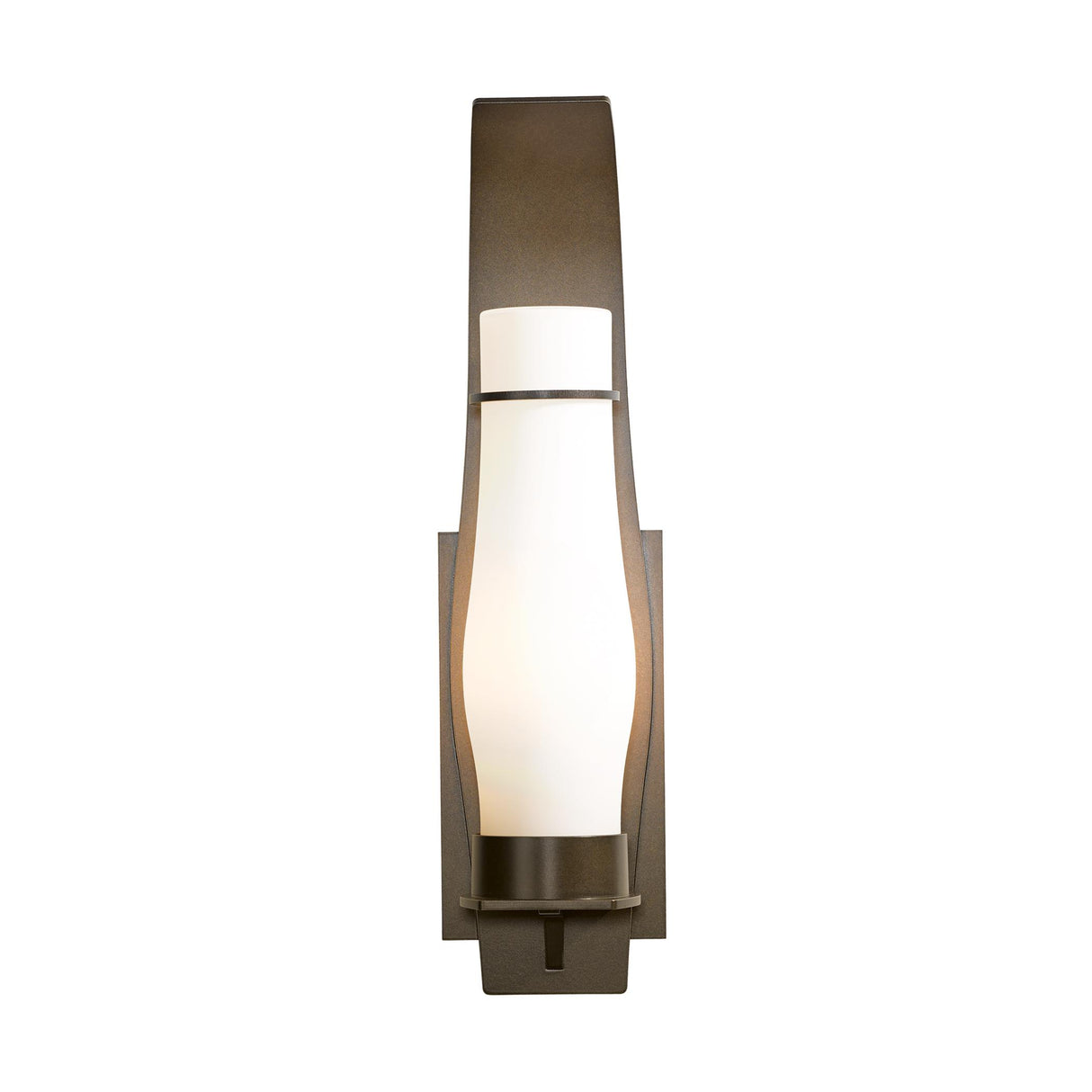 Hubbardton Forge 2008 Coastal Bronze Opal Glass (GG) Sea Coast Large Outdoor Sconce