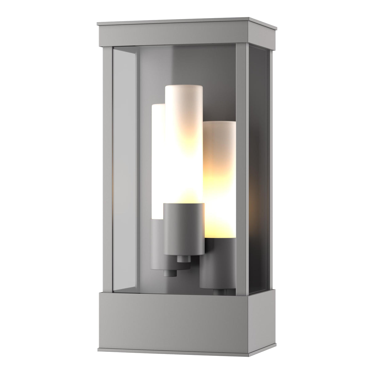 Hubbardton Forge 2015 Coastal Burnished Steel Opal Glass (GG) Portico Outdoor Sconce