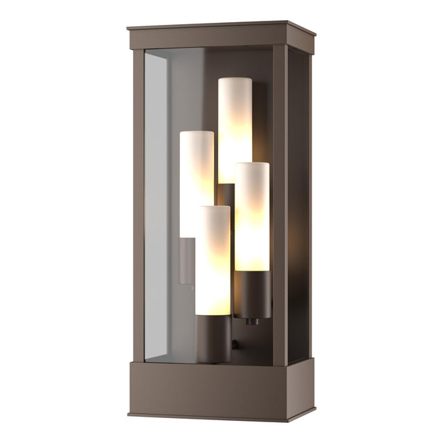 Hubbardton Forge 2015 Coastal Bronze Opal Glass (GG) Portico Large Outdoor Sconce