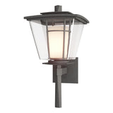 Hubbardton Forge 2010 Coastal Natural Iron Clear Glass with Opal Diffuser (ZU) Beacon Hall Outdoor Sconce