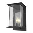 Hubbardton Forge 2021 Coastal Black Translucent Vintage Platinum Clear Glass (ZM) Kingston Outdoor Medium Sconce