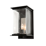 Hubbardton Forge 2021 Coastal Black Translucent Vintage Platinum Clear Glass (ZM) Kingston Outdoor Medium Sconce